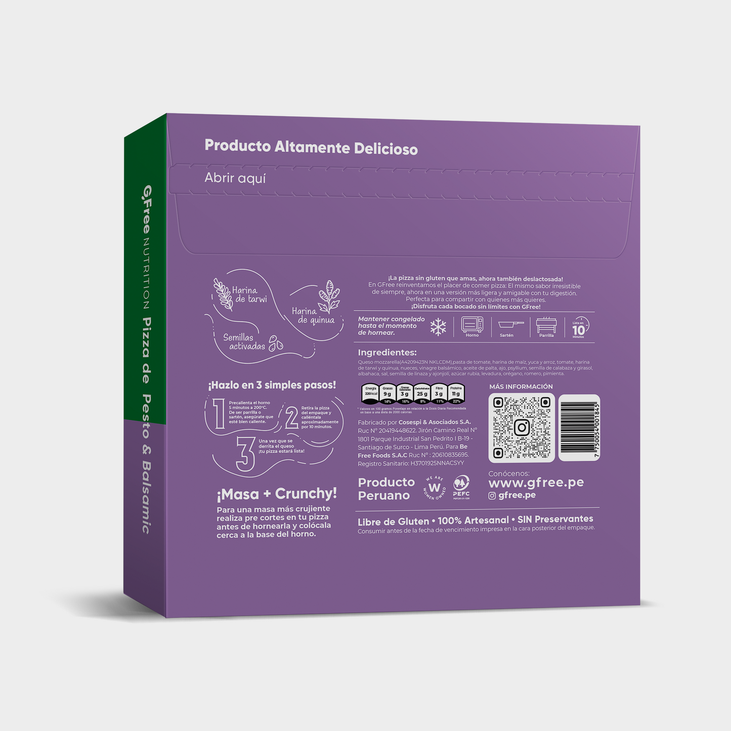 Pesto & Balsamic Deslactosada x 280 g